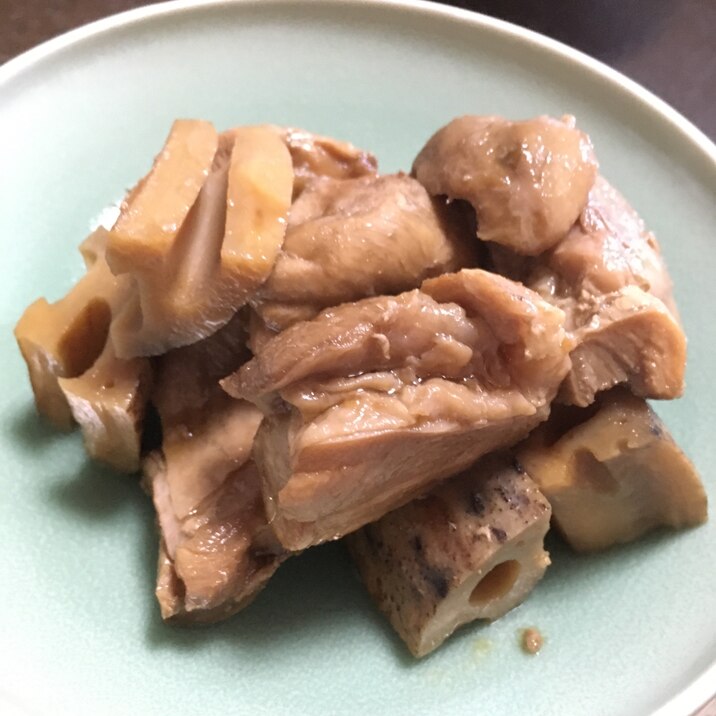 蓮根と鶏もものお酢煮♪